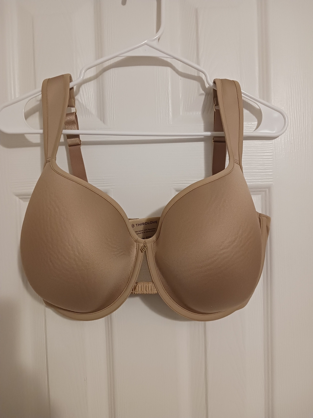 ThirdLove Beige/Nude Seamless Molded Underwire Bra Sz 38G